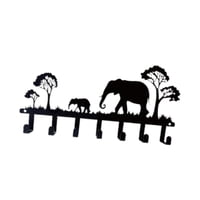 Magideal - Soporte Para Llaves De Montaje En Pared, Gancho Organizador, Resistente, Fácil Instalación, Estante De Almacenamiento Para Sombreros, Llavero De Metal Elefante