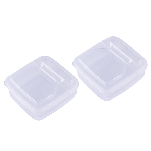2x contenedor de refrigerador portátil, protector de nevera, contenedores de almacenamiento herméticos, fiambrera, contenedor, cajones de congelador,