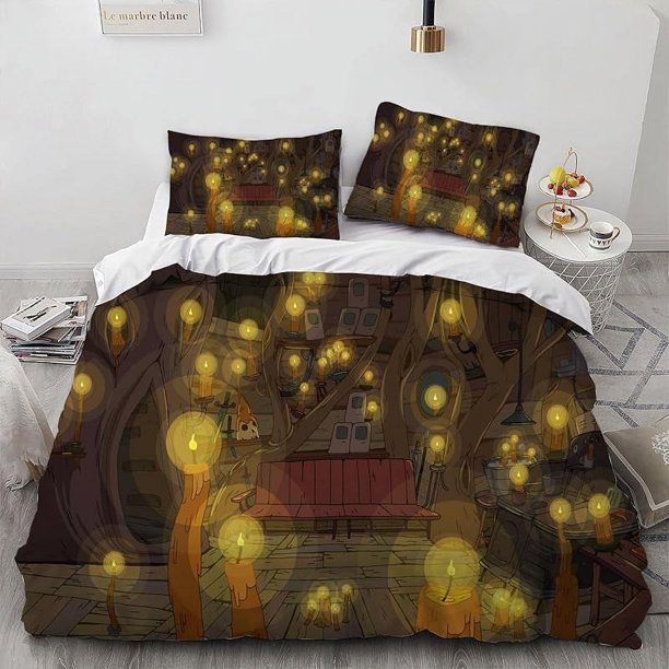 Adventure Finn Explore Time Anime Cover 3D Bedding Comforter Cover 3 Pcs Bedding Set