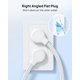 thumbnail image 5 of Cable De Extensión Flat De 6 Pies Con 3 Salidas De 13 A Blanco, 5 of 6