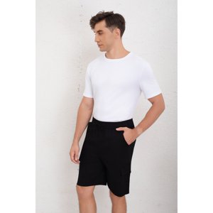 Likeshop - Short Cargo Bermuda Hombre Tipo Lino Temporada Primavera Verano 7145