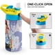thumbnail image 4 of Chico de Oro Botella de Agua con Tapa Pop Top de Un Toque, Acero Inoxidable, a Prueba de Fugas, para Deportes, Botella Infantil azul 12 oz, 4 of 6