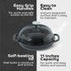 thumbnail image 3 of Molde para pan Segretto Cookware 28 cm Negro de hierro fundido esmaltado, 3 of 4