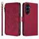 thumbnail image 2 of Funda Cartera Mariposa para [Samsung Galaxy A55 5G] con Soporte y Cremallera Rojo, 2 of 6
