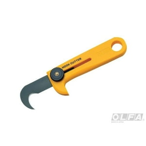 Olfa - Cuchillo Gancho De Acero Inoxidable Corta Cintas De Nylon