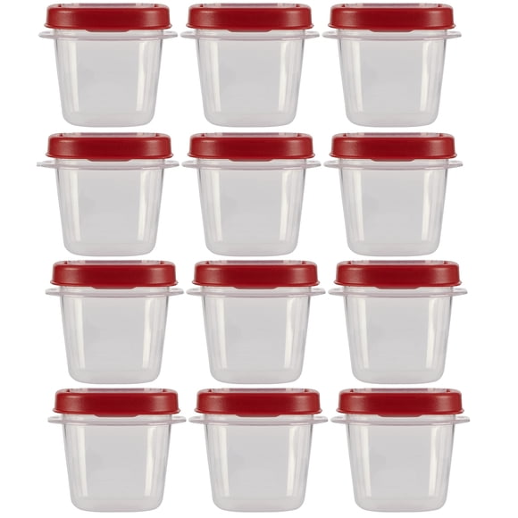 Contenedores de almacenamiento de alimentos Rubbermaid Easy Find Lids de 0,5 L