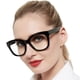 thumbnail image 1 of AEZUNI Lentes de Lectura Oversize para Mujer, Grandes, con Aumentos 0 a 6.0 (Negro, 125), 1 of 6