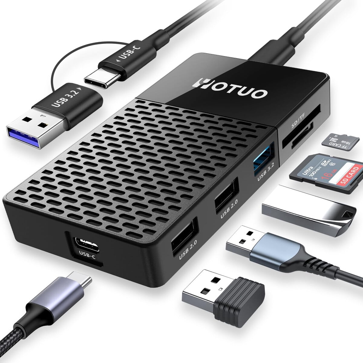 Ssd Portátil Yotuo 1tb Usb-c 1050 Mb/s Hub Lector De Tarjetas