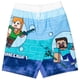 thumbnail image 4 of Conjunto de Traje de Baño Minecraft con Camiseta Antirrozaduras y Bóxer Azul Talla 8, 4 of 8