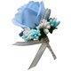 thumbnail image 5 of Estimulación Flor de rosa Broche Pin Ramillete de boda Pin Azul lago, 5 of 5