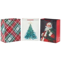 Bolsas De Regalo Hallmark Christmas 3 Grandes Con Asas De 26 X 33 X 14 Cm