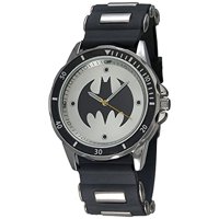 Reloj Analógico Batman Bat9062 Para Hombre Banda De Goma Negra Accutime