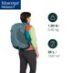 thumbnail image 2 of Mochila Osprey Hikelite 26L Ligera para Senderismo con Funda Impermeable, 2 of 9