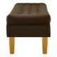 thumbnail image 3 of Banqueta Wood 2c Felpa 04 Chocolate, 3 of 4