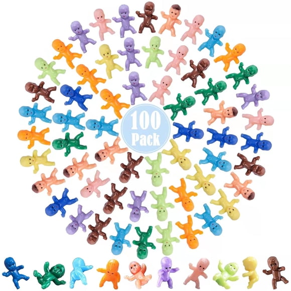100 Mini Figuras De Plástico De Bebés De 2 5 Cm