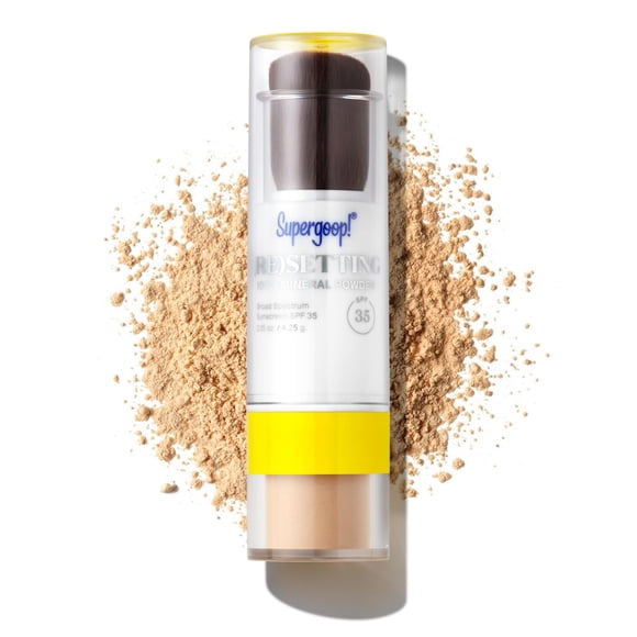 Polvo fijador de maquillaje Supergoop! Luz de (re) ajuste SPF35