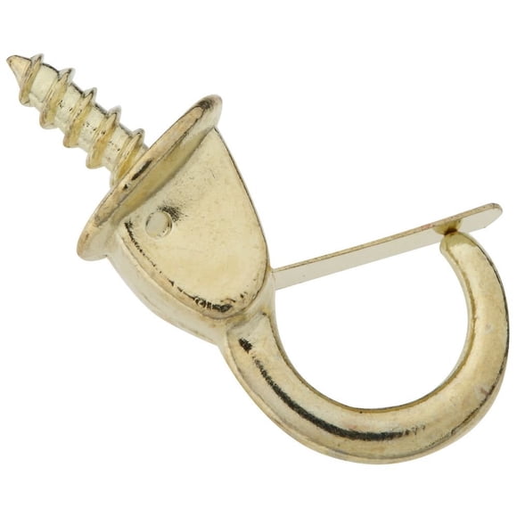 National Hardware N119-909 Ganchos de seguridad para vasos de latón, paquete de 2