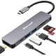 thumbnail image 1 of Hub USB C Hiearcool 7 en 1 con lector de tarjetas SD/TF 4K HDMI USB 3.0, 1 of 6