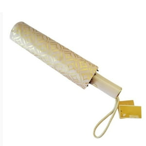 Paraguas Michael Kors Botón Plegable Dorado Pálido Multi 35F4Gtfn1M-Pl Gl