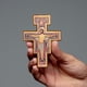 thumbnail image 4 of Crucifijo de madera para pared, intercesión, San Damián, 12,7 cm, 4 of 5