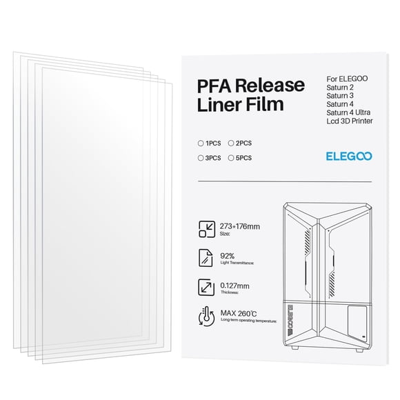 Release Liner Film ELEGOO PFA 2.0 para Saturn 4/4 Ultra/3/2