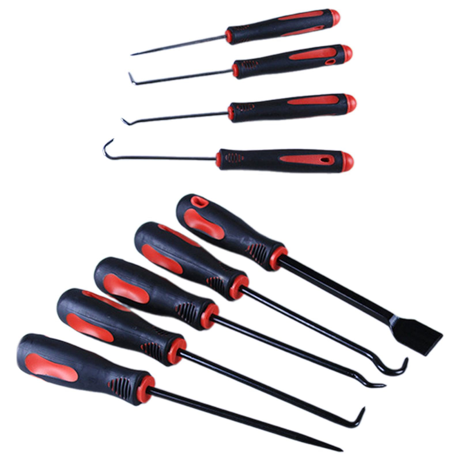 Magideal - Kit De Ganchos De Selección De Sello De Anillo Redondo Automático Universal, Multifuncional Para Motocicleta, Mango Ergonómico Profesional Con Paleta