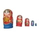 thumbnail image 1 of Estante Para Muñecas Matryoshka De 5 Piezas, Hermoso Juego De Muñecas Apilables Para Manualidades, Rojo, 1 of 5