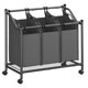 thumbnail image 1 of Clasificador de ropa SONGMICS - Cesta enrollable (3 bolsas, 45 L), color gris pizarra, 1 of 6