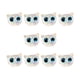 thumbnail image 5 of 10 Piezas De Cuentas De Cabeza De Gato, Cuentas De Gatito Para Pulseras, Adornos, Cuentas, Ojos Azules Transparentes, 5 of 5