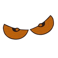 Bothyi - Etiqueta Engomada Del Coche De Los Ojos Grandes Etiqueta Engomada Linda Del Aire Acondicionado Dividido Para La Ventana Del Coche Bicicleta Naranja