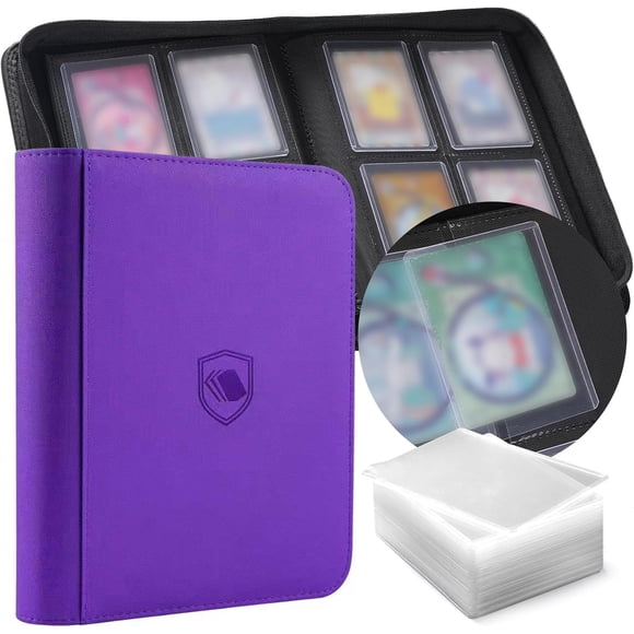 Archivador para toploaders Pemocyny con capacidad para 160 cartas e incluye 100