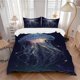thumbnail image 1 of Anime Jellyfish Bedding - Includes One Quilt Cover and Two Pillowcases (No Core) - Perfect for Bedroom and Guest Room Decoration Festive Gift Polyester Fabric H, 1 of 1