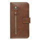 thumbnail image 5 of Funda con Cremallera para iPhone 12, Carcasa Cartera de Cuero PU con Soporte y Tarjetero, 5 of 6