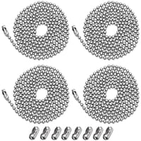 Paeorrorl - Extensor De Cadena Para Ventilador De Techo De 1 M Con 8 Conectores, Paquete De 4