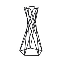 Magideal - Jarrón Creativo Con Marco Para Centro De , Soporte Para Ramo, Jarrones Decorativos Geométricos De Metal Negro Para Escritorio Interior, Decoración