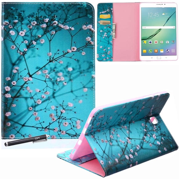 Funda Newshine de piel sintética con función atril para Galaxy Tab S2 8.0