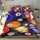 thumbnail image 1 of Billar Conjunto de sábanas temático, trío de piezas, cómodo y amigable con la piel, diseño único, regalo de decoración para el hogar para familiares, amigos y fans,135cm *200cm, 1 of 6