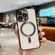 thumbnail image 1 of Luxury Plating Clear Magnetic For Wireless Charge Case For IPhone 14 13 12 11 Pro Max X XR XS 8 7 Plus Soft Silicone Cover, 1 of 3