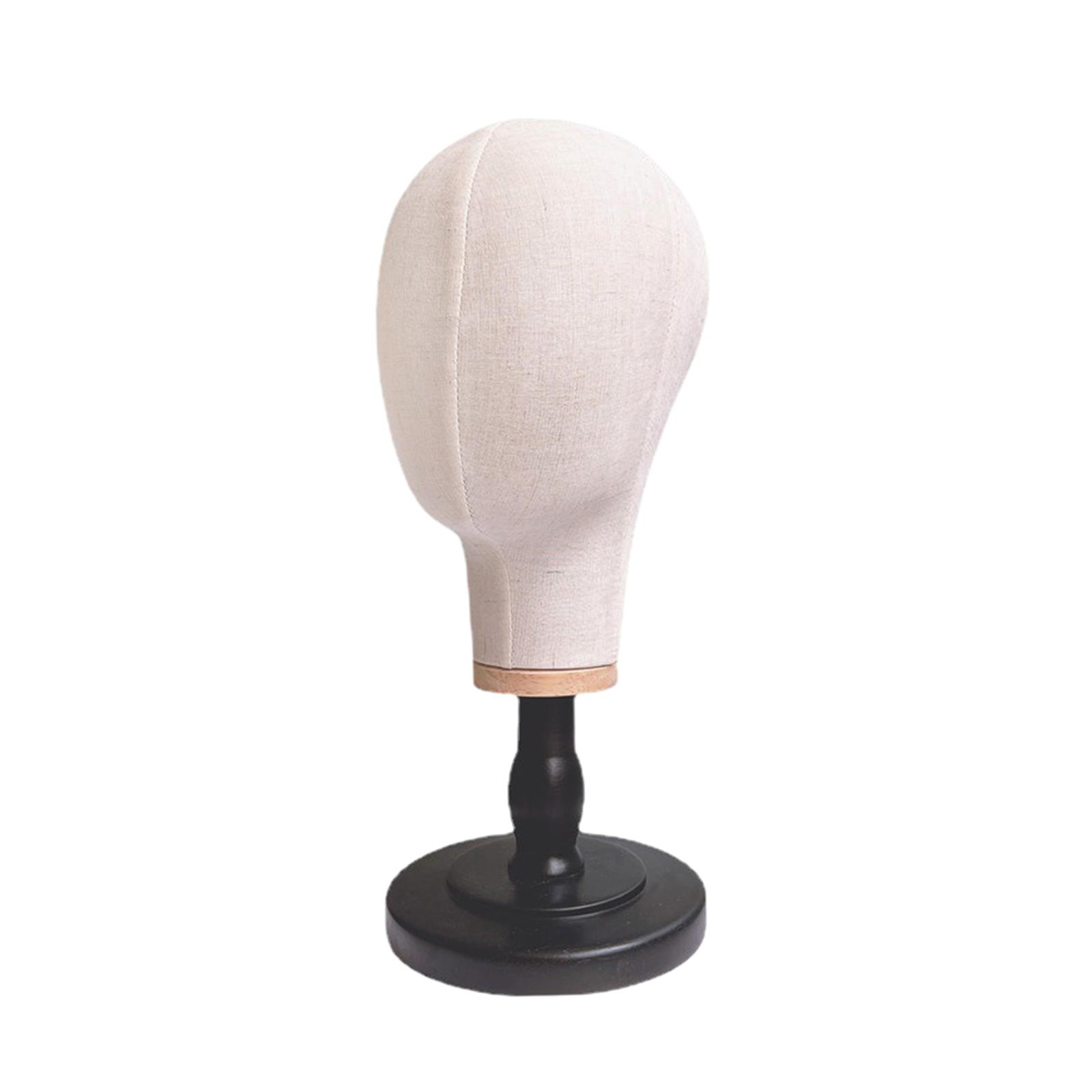 Ioensy - Modelo De Cabeza De Maniquí, Soporte Multiusos Para Sombrero, Exhibición Para Peluca, Joyería, Auriculares, Parte Inferior Negra