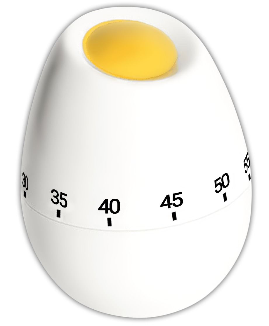 Gen - Timer Forma De Huevo Con Yema Cocina Reloj Temporizador A Cuerda