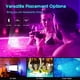thumbnail image 3 of Luz LED sumergible, paquete de 4 luces LED impermeables con control remoto RGB que cambian de color, decoración para estanques, jarrones, piscinas y acuarios., 3 of 5