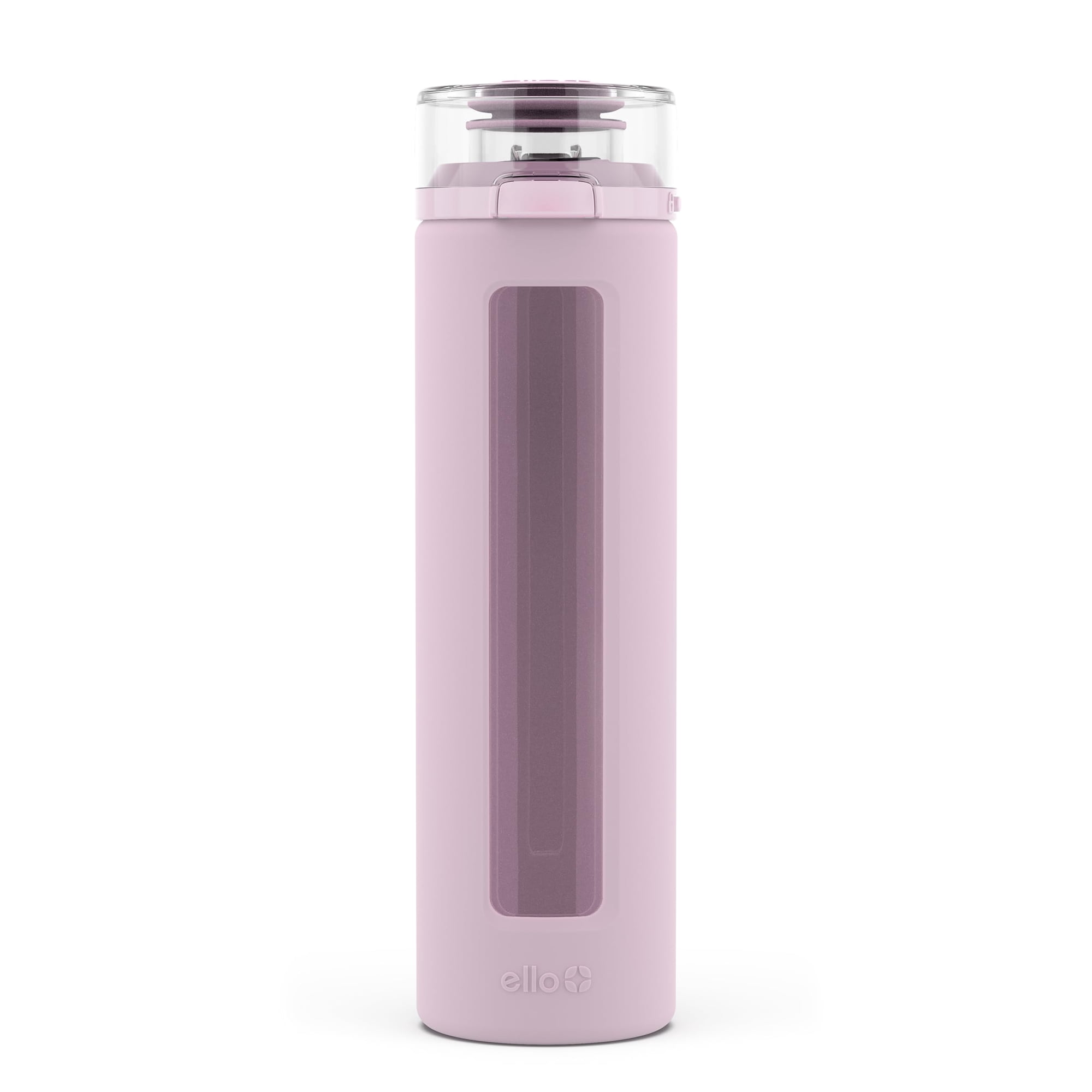 Ello - Botella De Agua Syndicate Vidrio Reutilizable 600 Ml Color Rosa Cachemir