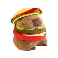 Magideal - Juguete De Hamburguesa De Peluche, Almohada Suave, Adorno Para Sofá, Decoración Para Habitación De Niños, Animal Relleno Para Regalos De Cumpleaños, 25Cm