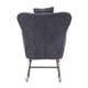 thumbnail image 2 of Teddy Upholstered Nursery Rocking Chair for Living Room Bedroom(DARK GREY Teddy), 2 of 3