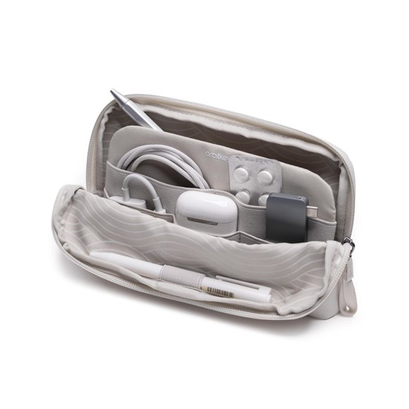 orbitkey KonMari Desk Pouch - Piedra, Organizador Tecnológico Portátil