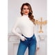 thumbnail image 4 of Sweater Mini Vestido Tejido Mujer Cuello Alto Doble Beatle 6011, 4 of 5
