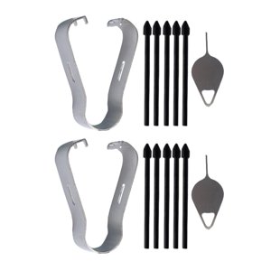 Magideal - Puntas De Lápiz Óptico Y Pasador De Expulsión De Pinzas S7 S7 Plus Accesorios Piezas De Repuesto Duraderas Para Primera Negro