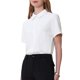 thumbnail image 4 of INSPIRE CHIC Camisa de Cuerpo de Mujer con Botones, Cuello y Manga Corta para Oficina, Leotardo de Negocios, Talla M, Blanco, 4 of 5