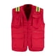 thumbnail image 1 of Chaleco Geólogo Gabardina Dual Hi-Vis Con Cinta Día y Noche Hombre Rojo, 1 of 2