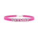 thumbnail image 1 of Hot Sexy Rose Red Suede Leather Collar Rhinestone Letters Choker Harajuku DIY Customized Necklaces Lovers BDSM Cosplay Jewelry, 1 of 3